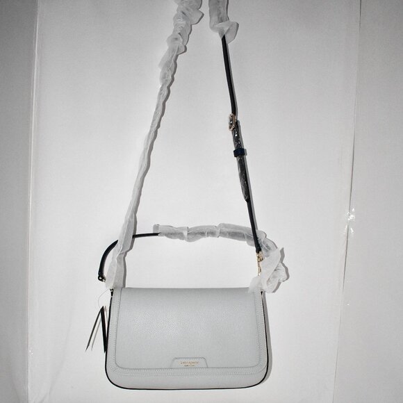 kate spade Hudson Colorblock shoulder bag in pebbled leather, Stone Path #KF854 - Picture 1 of 8